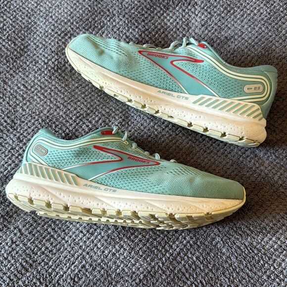 Brooks Ariel GTS 23 Mint Green Stability Running Walking Shoes Women’s Size 9 - Picture 3 of 14